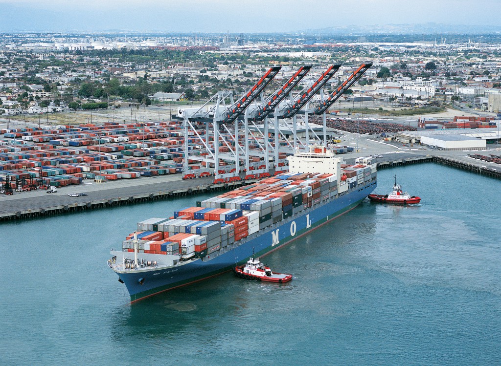 Schlechte Zeiten für Containerschiffe im Hafen von Los Angeles. ©Port of Los Angeles