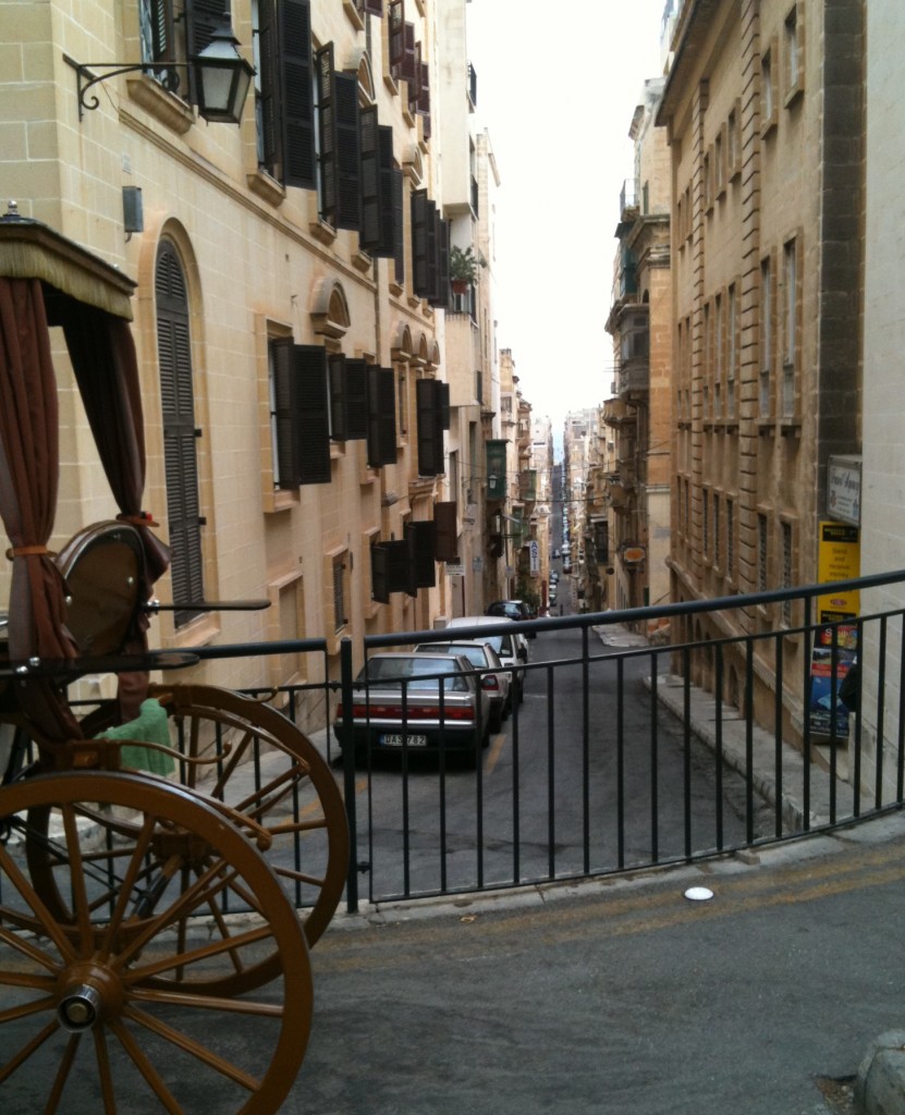 Eg sind die Straßen in La Valletta, der Hauptstadt Maltas.